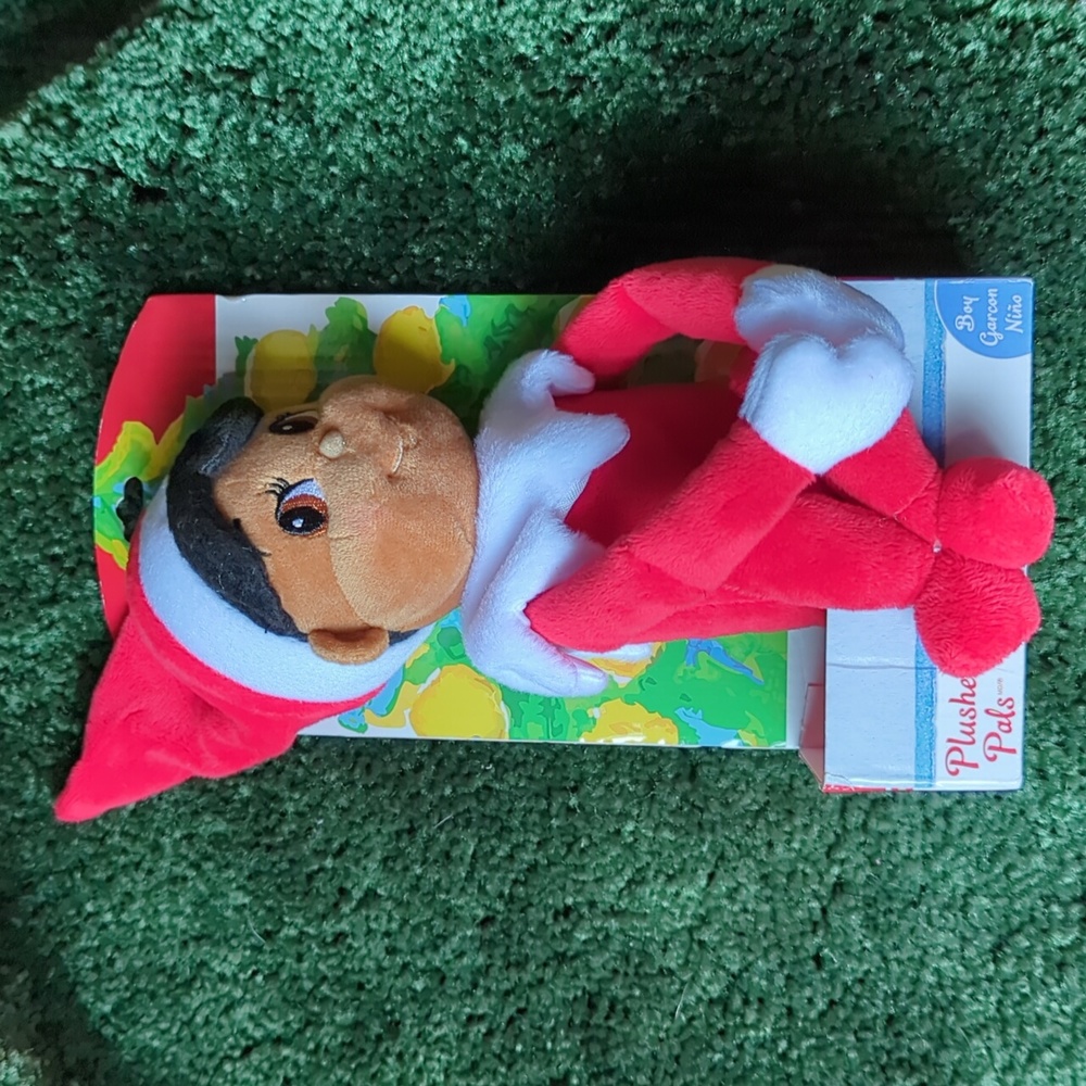 The Elf on the Shelf Plushee Pals, Brown- Eyed Boy Scout Elf Doll, New